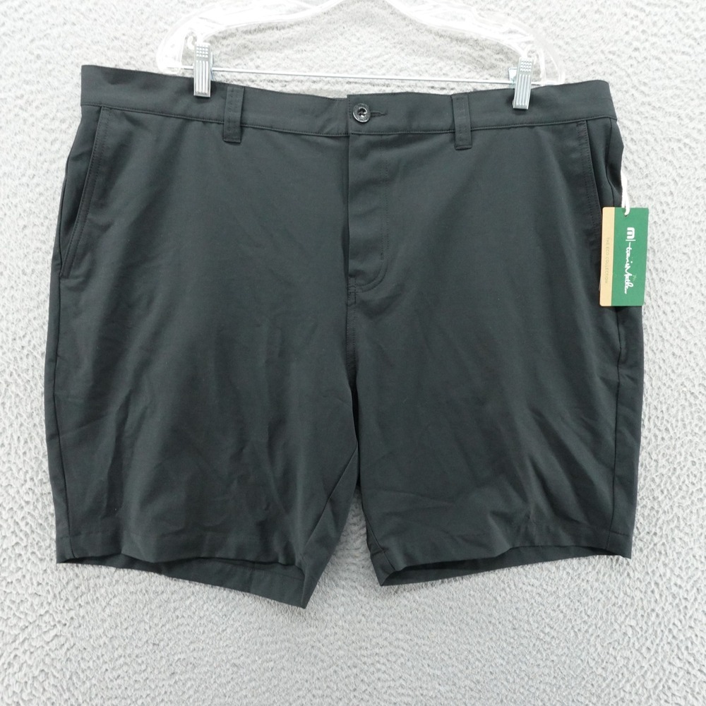 TravisMathew OTC Tech Chino Shorts Mens 42 Black Eco Collection NEW
